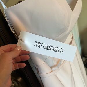 Portia and Scarlett Strapless Dress in Cream